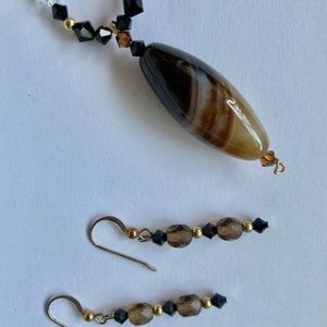 Beaded Necklace & Earrings Set NEW